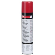 FMprofessional Gas-Nachfüllflasche 300ml, zum Nachfüllen von z.B. Küchengasbrennern (Farbe: Schwarz/Silber/Rot), Menge: 1 Stück