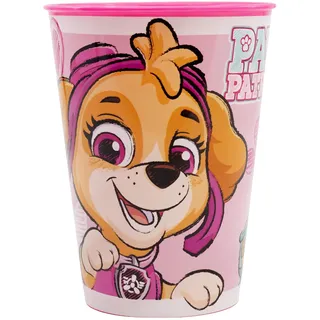 WIEDERVERWENDBARER KINDERBECHER AUS BPA-FREIEM KUNSTSTOFF 260 ML | PAW PATROL GIRL SKETCH ESSENCE, Rose