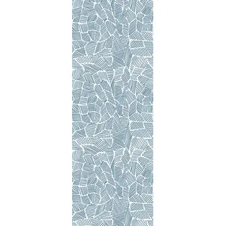 queence Vinyltapete »Muster-Blau« glatt 90x250cm, selbstklebend, kinderleichte Anbringung,, Sticker, bunt
