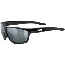 Bild Unisex – Erwachsene, sportstyle 706 Sportbrille, black/silver, one size