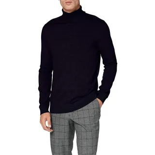 SELECTED HOMME Herren SLHBERG ROLL Neck B NOOS 16074684, Navy Blazer/Melange, L