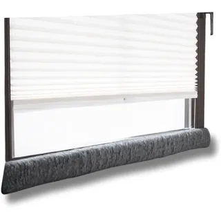 K. & N. Schurwolle 551 Schurwoll-Zugluftstopper für Fenster 120 cm, Anthrazit