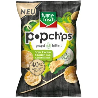 funny frisch Popchips Sour Cream und Onion Style vegetarisch 80g