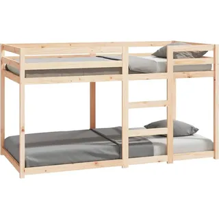vidaXL Etagenbett ohne Matratze 90x190 cm Massivholz Kiefer - Braun