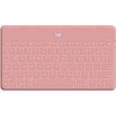 Logitech Keys-to-Go Kabellose Tablet-Tastatur, Bluetooth, iOS-Sondertasten, Ultraleicht & Geräuschlos, 3-Monate Akkulaufzeit, Fürs Tablet und Smartphone, Skandinavisches Layout - Schwarz