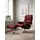 Relaxsessel Mayfair Mikrofaser 83 x 102 x 74 cm rot mit Schlaffunktion