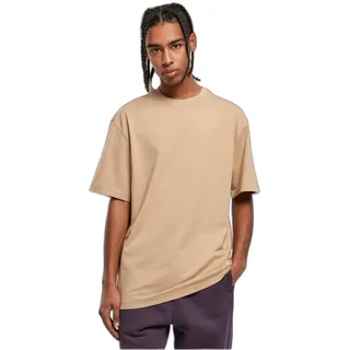 URBAN CLASSICS Tall Tee, Oversized T-Shirt für Männer, Baumwolle, gerippter Rundhals, unionbeige, S