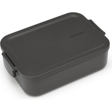 Brabantia Lunchbox Make & Take 20.4 x 13.6 x 5.7 cm, Dunkelgrau, Lunchbox, Grau