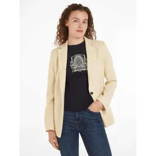 Tommy Hilfiger Longblazer »SMD CORE REGULAR SB BLAZER«, mit Logostickerei, beige