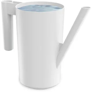 PECZEKO Gießkanne 2,0 Liter für Haus & Garten - aus robustem Kunststoff - giesskanne zur einfachen Bewässerung von Blumen, Pflanzen und zimmerpflanzen 1er-Set (1 Pack) Weiß