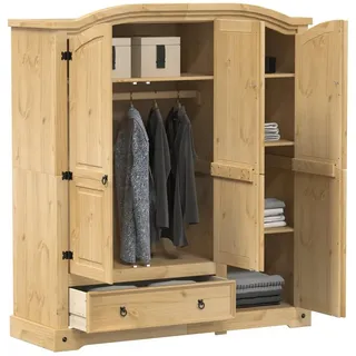 vidaXL Kleiderschrank Corona 151,5x52x170 cm Massivholz Kiefer