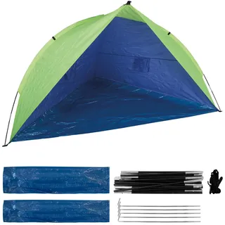 IDENA 40000 - Strandmuschel UV Schutz 60+, ca. 2,4 x 1,25 x 1,25 m, leicht und kompakt für den Transport