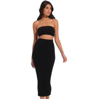 Unterrock MAGIC BODYFASHION, Damen, Gr. XL, schwarz, Mikrofaser, Obermaterial: 92% Polyamid, 8% Elasthan, lang, Röcke Unterrock, Nahtlose Verarbeitung für einen unsichtbaren Look