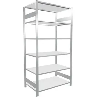Büroregal Grundregal Aktenregal Ordnerregal Schulte Lagertechnik grau 200 x 100
