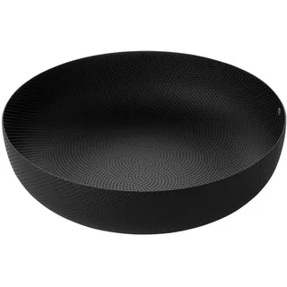 Alessi Runder Designkorb Schwarz 24 cm