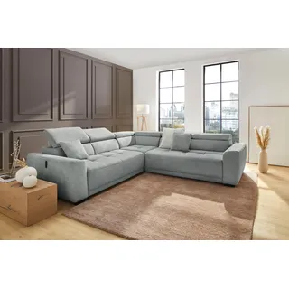 Jockenhöfer Eckcouch Polyester 2-Sitzer Grau