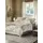 Wave 8673 Blumen goldfarben 135 x 200 cm x 80 x 80 cm