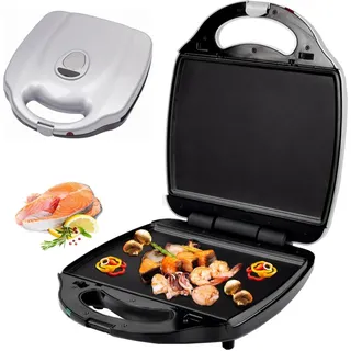 Syntrox Germany Teppanyaki Grill XXL – 2000W Kombigerät mit Wechselplatten für Grillen, Braten & Kochen