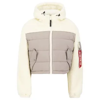 Alpha Industries Teddy Daunenjacke - Beige - XS