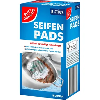 Gut&Günstig Seifen Pads Stahlwolle, 8 St.