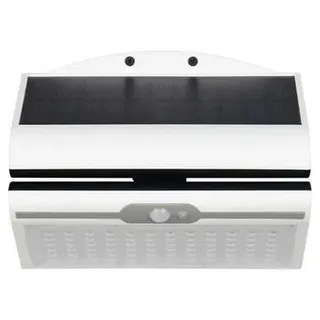 AUßENWANDLEUCHTE , Weiß , Kunststoff , 18.5x10.5x23 cm , mit Schalter, Dämmerungssensor , Lampen & Leuchten, Außenbeleuchtung, Außenleuchten