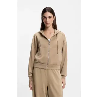 BOSS für Damen. 50547813 Elijak Sweatshirt braun (XS), Beige, Lässig, Polyester