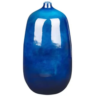Beliani Blumenvase Terrakotta blau Vitoria , Stein , Mode , 45 cm , Dekoration, Vasen, Keramikvasen
