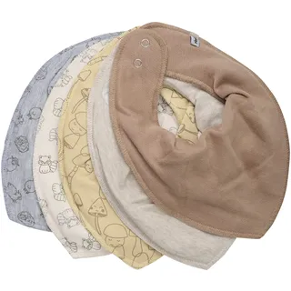 PIPPI made with love Unisex Baby Bandana Bib (5-pack) Baby dreieck Lätzchen, Straw, Einheitsgröße