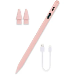 NK iPad Stift 2018-2025, iPad Pen mit magnetischer Anziehung, leicht, LED-Display, berührungsempfindlich, 9 Stunden Akkulaufzeit, kompatibel mit iPad 6/7/8/9/10/11, Air 3/4/5/6/7, Pro 11 1/2/3/4/5