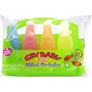 Cry Baby Sour Mini Drinks Wax Candy 39g