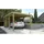 Einzelcarport 617 3,22 x 6,12 m braun mit PVC-Dachplatten