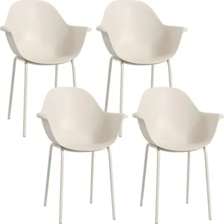 Outsunny Gartenstuhl 59 x 59 x 84 cm grau 4 St.