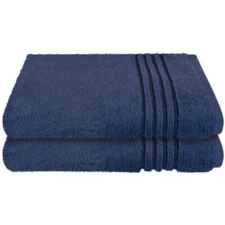 SCHIESSER Milano Duschtuch 70 x 140 cm blau