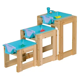 Happy People – Wasser-Spieltisch 3er Set mit Schleusenfunktion