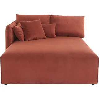 andas Ottomane »Nöre«, Lounge-Modul - zum eigenen Zusammenstellen, Breite 138cm, Tiefe 168cm, orange