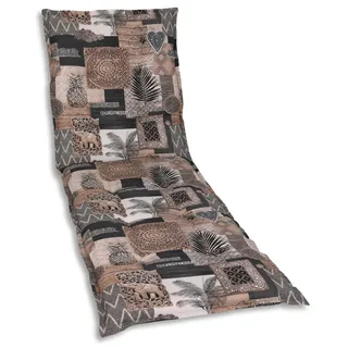 GO-DE Textil Liegenauflage 190 x 60 x 7 cm Schwarz/Beige 1 St.