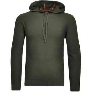 Rundhalspullover RAGMAN, Herren, Gr. 52, grün (khaki, 308), Feinstrick, 100% Baumwolle, ohne Ausschnitt, Pullover Rundhalspullover