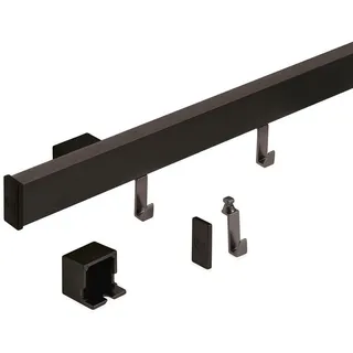 HKT Küchenreling , Schwarz , Metall , 90x3.5x1.7 cm , erweiterbar , Küchen, Küchenmöbel