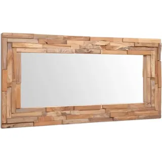 Dekorativer Spiegel Teak 120 x 60 cm Rechteckig - Braun