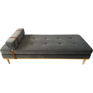 SalesFever Daybed Samt grau