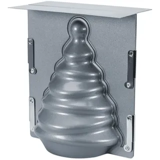 Städter Weihnachtsbaum 18 x 21 x 12 cm Silber 3D-Backform