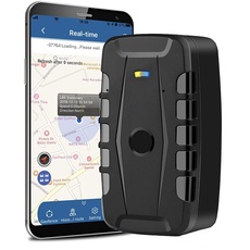 TKMARS GPS Tracker 20000mAh Langzeit-Magnet-GPS-Sender für Auto, Flotte, LKW, Motorrad IP67 Wasserdichter Live-Tracking-Locator Mehrere Alarmmodi Kostenlose App ohne ABO