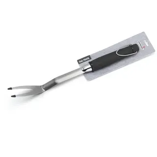 Ompagrill Barbecue Grillgabel EXPERT Edelstahl Schwarz