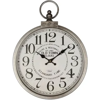 Ambiente Haus Wanduhr 35 cm 35cm silber