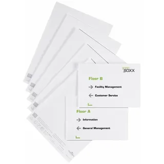 Durable Einsteckschild für Türschilder Info Sign und Click Sign, 210 x 148,5 mm, Beutel à 10 Stück, weiß, 485502