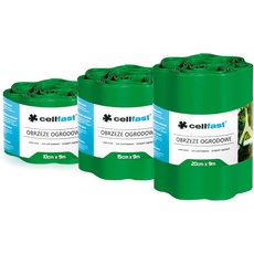 Cellfast, Rasenkante, Rasenkante grün 10cm hoch und 9m lang (900 cm)