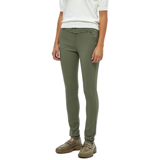 Minus Carma Damen Hose Mitte Tailliert Keuchen Größe 42 | Grünes Hose Damen | Bequeme Damen Hosen Stretch | Chino Hose Damen Mit Leicht Enger Passform | Damen Hosen Elegant