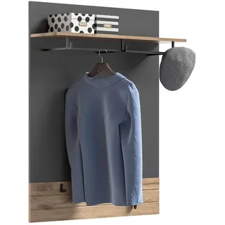 xonox.home Garderobenpaneel Mason Nox Oak Nachbildung Basaltgrau