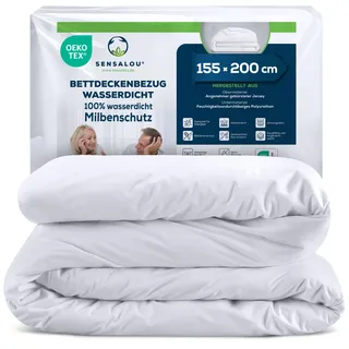 Sensalou Bettdecken Oberbett Decken Inkontinenz Bezug 155 x 200 cm wasserdicht