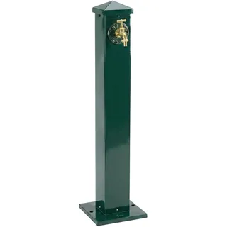 Relaxdays Wasserzapfsäule eckig 91 cm grün